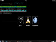 KDE Slackware no Notebook do tra...
